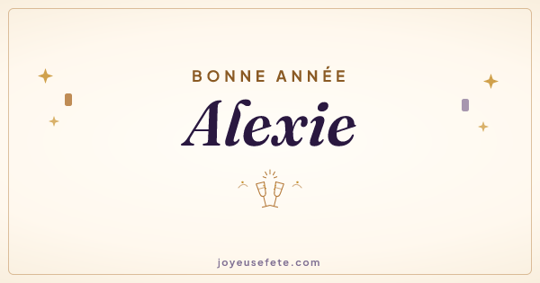 Image « Bonne année Alexie » au format large