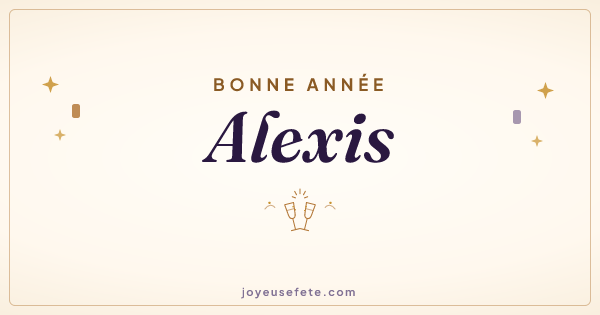 Image « Bonne année Alexis » au format large