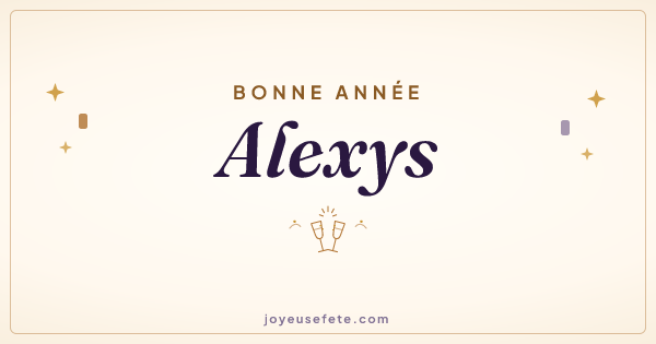 Image « Bonne année Alexys » au format large