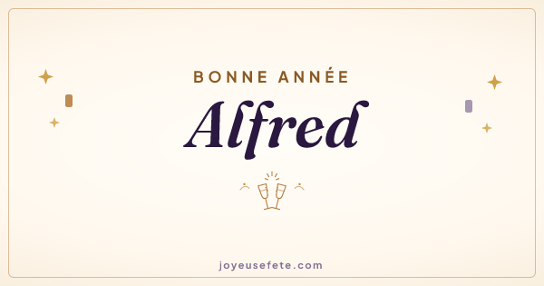 Image « Bonne année Alfred » au format large