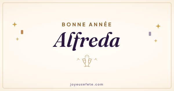 Image « Bonne année Alfreda » au format large