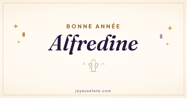 Image « Bonne année Alfredine » au format large