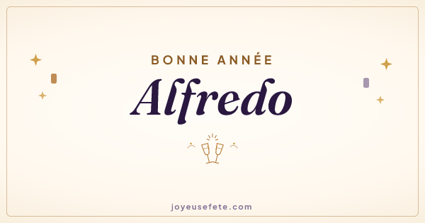Image « Bonne année Alfredo » au format large