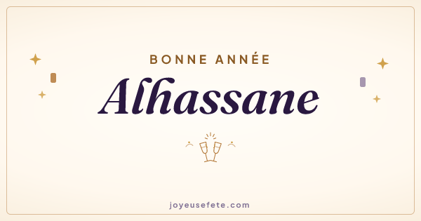 Image « Bonne année Alhassane » au format large