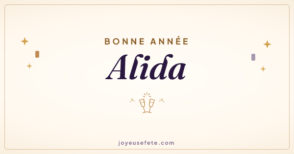 Image « Bonne année Alida » au format large