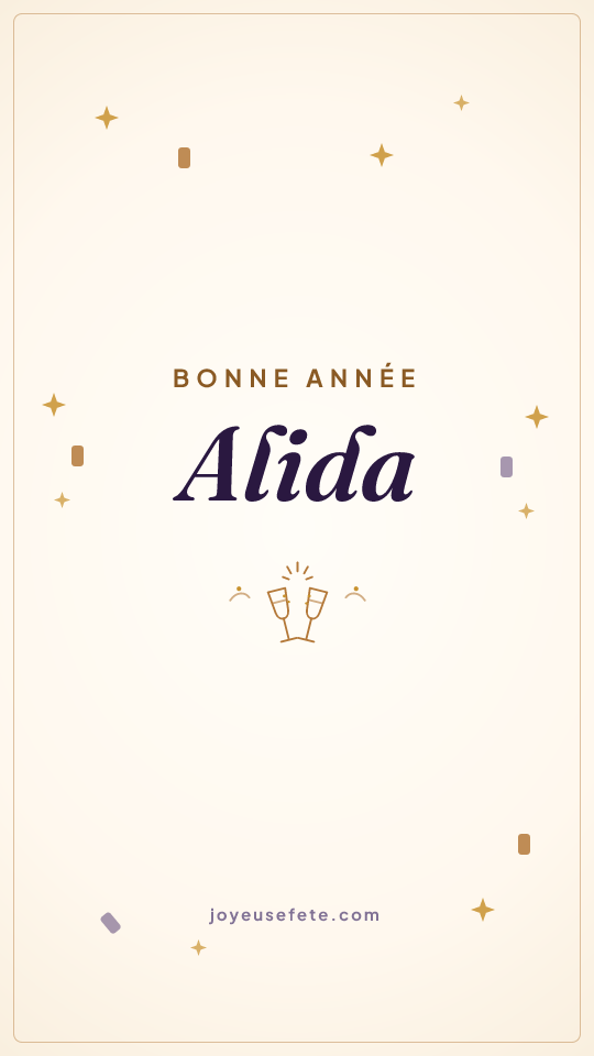 Image « Bonne année Alida » au format story