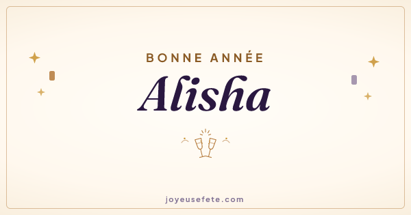 Image « Bonne année Alisha » au format large