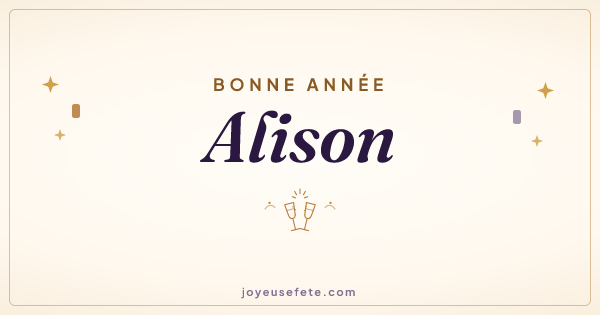 Image « Bonne année Alison » au format large