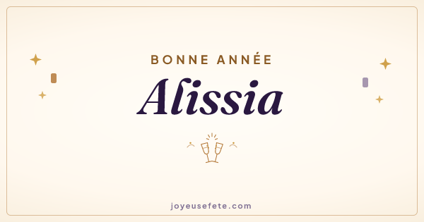 Image « Bonne année Alissia » au format large
