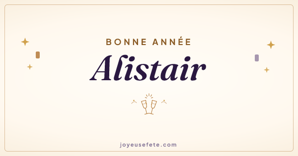 Image « Bonne année Alistair » au format large