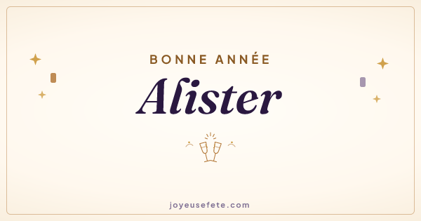 Image « Bonne année Alister » au format large