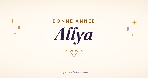 Image « Bonne année Allya » au format large