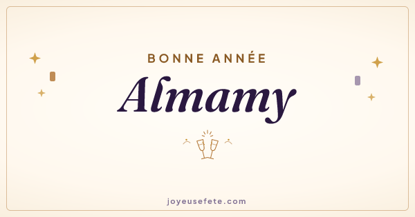 Image « Bonne année Almamy » au format large