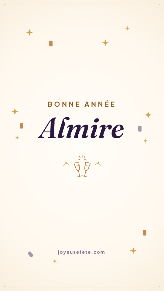 Image « Bonne année Almire » au format story