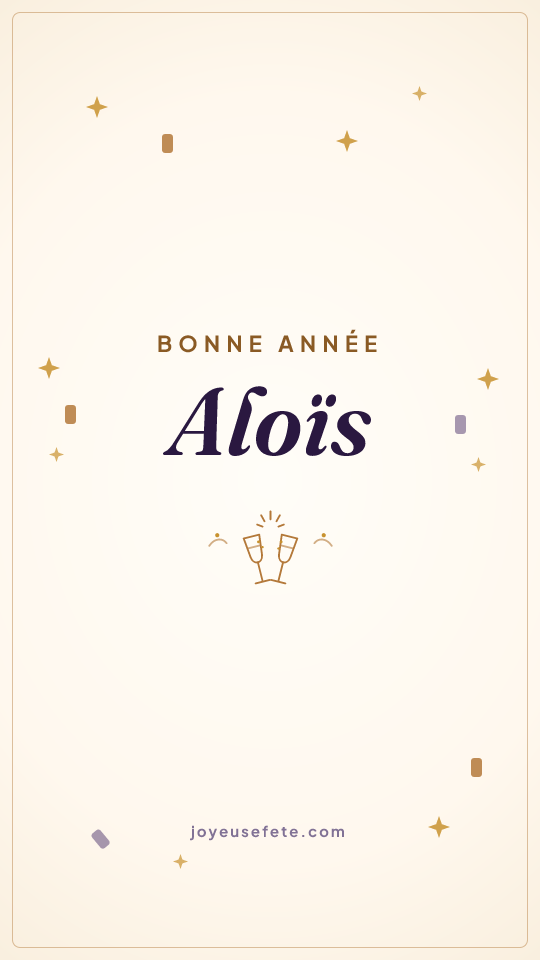 Image « Bonne année Aloïs » au format story