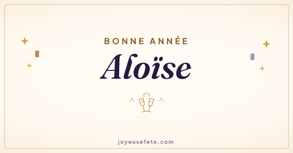Image « Bonne année Aloïse » au format large