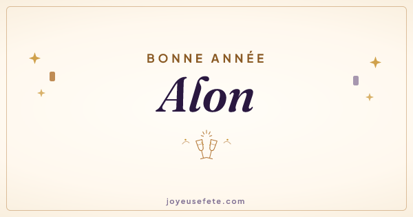 Image « Bonne année Alon » au format large