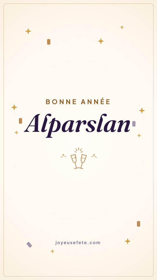 Image « Bonne année Alparslan » au format story