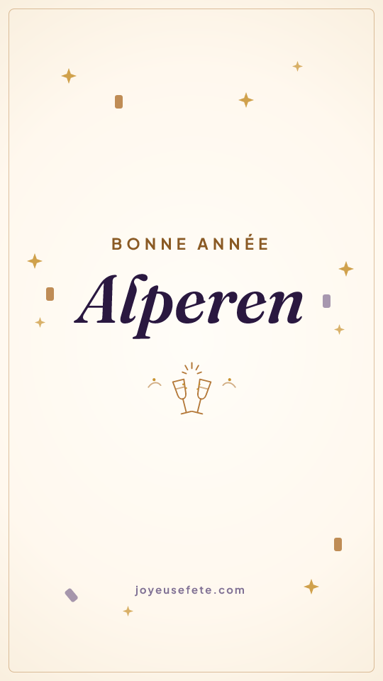 Image « Bonne année Alperen » au format story