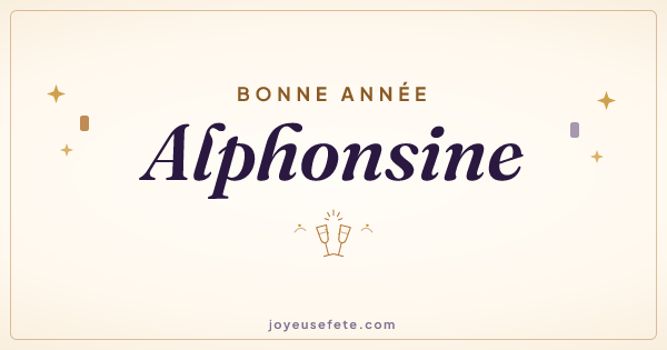 Image « Bonne année Alphonsine » au format large