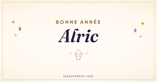 Image « Bonne année Alric » au format large