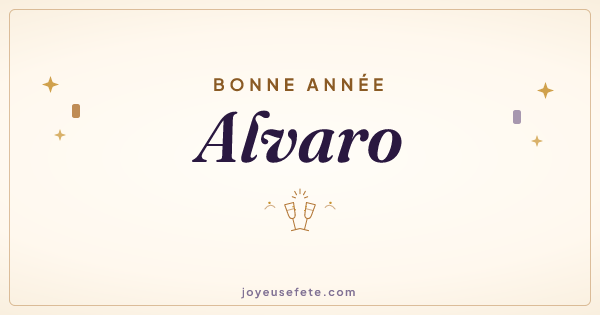Image « Bonne année Alvaro » au format large