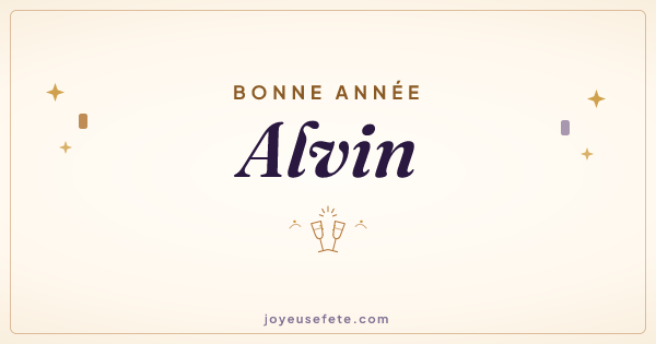 Image « Bonne année Alvin » au format large