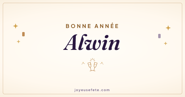 Image « Bonne année Alwin » au format large