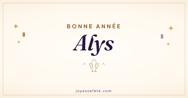 Image « Bonne année Alys » au format large