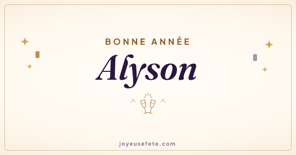 Image « Bonne année Alyson » au format large