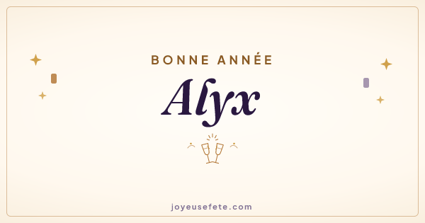 Image « Bonne année Alyx » au format large