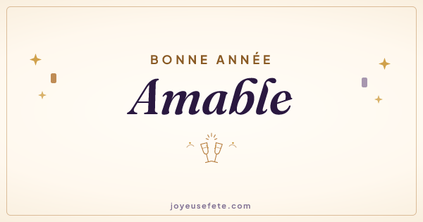 Image « Bonne année Amable » au format large
