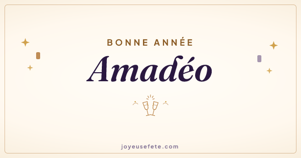 Image « Bonne année Amadéo » au format large