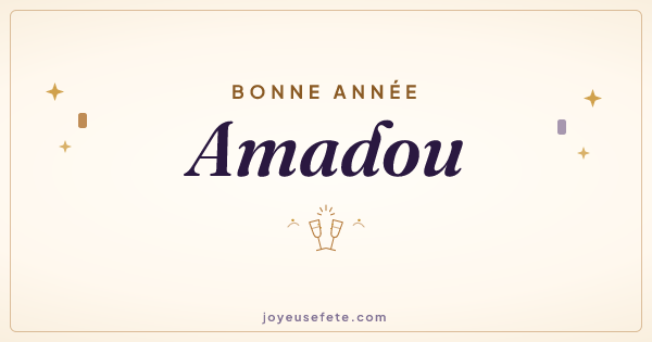Image « Bonne année Amadou » au format large