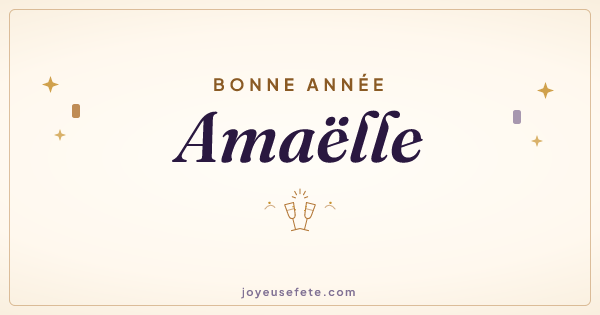 Image « Bonne année Amaëlle » au format large
