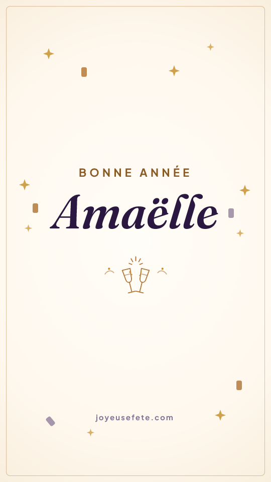 Image « Bonne année Amaëlle » au format story