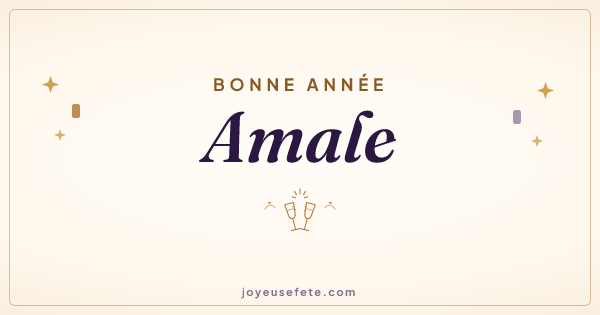 Image « Bonne année Amale » au format large