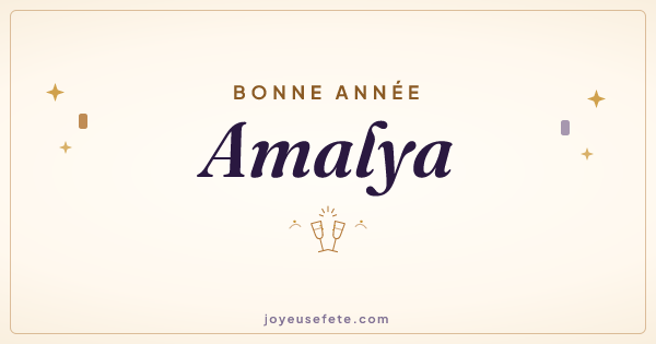 Image « Bonne année Amalya » au format large