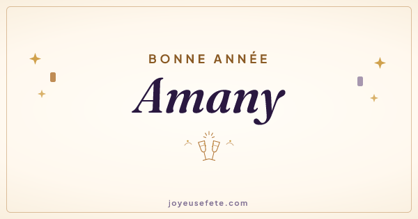 Image « Bonne année Amany » au format large