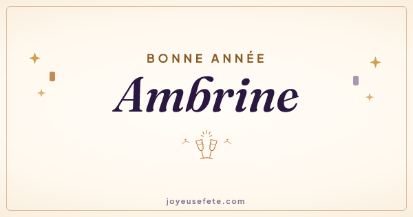 Image « Bonne année Ambrine » au format large