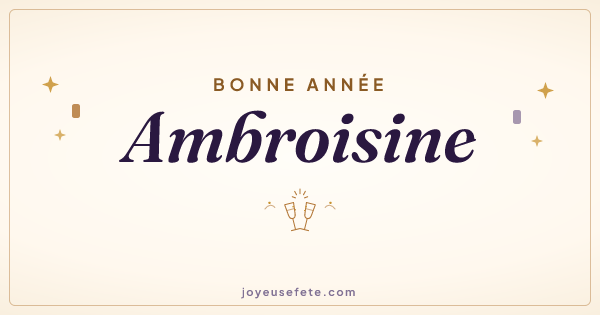Image « Bonne année Ambroisine » au format large