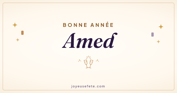 Image « Bonne année Amed » au format large