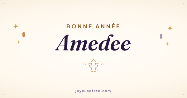 Image « Bonne année Amedee » au format large