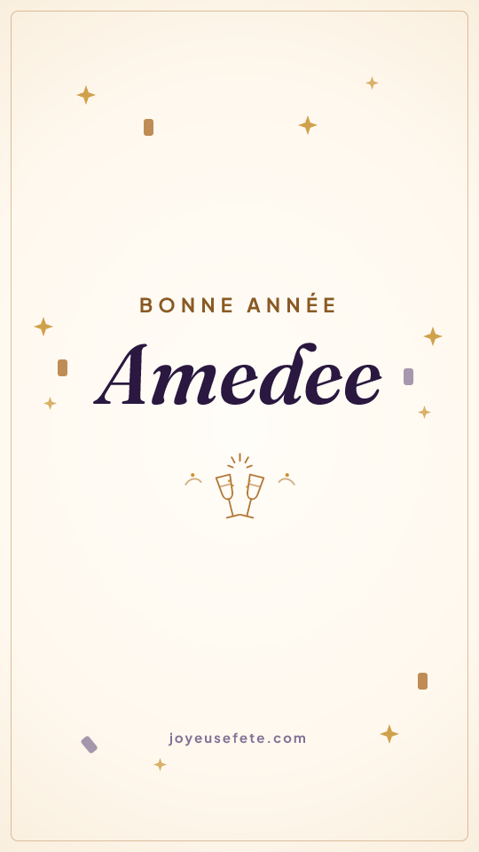 Image « Bonne année Amedee » au format story