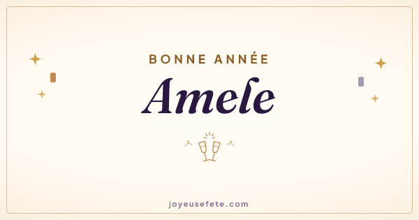 Image « Bonne année Amele » au format large