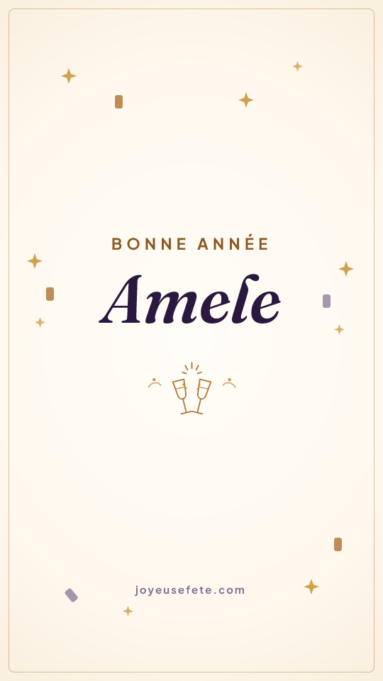 Image « Bonne année Amele » au format story