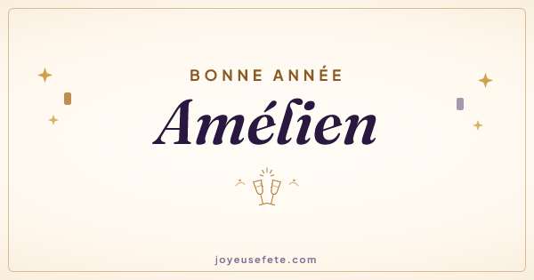Image « Bonne année Amélien » au format large