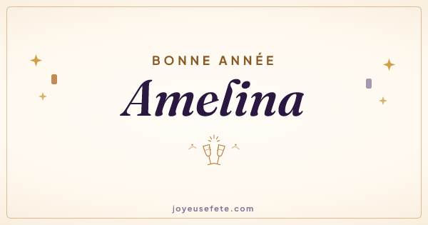 Image « Bonne année Amelina » au format large
