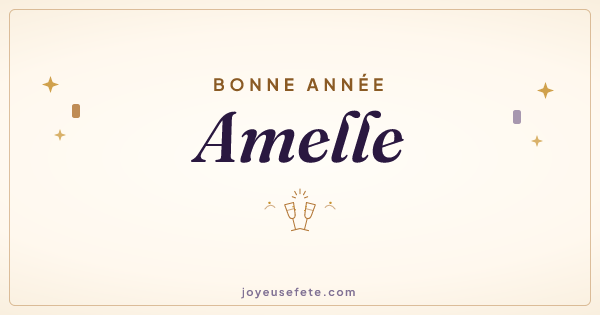 Image « Bonne année Amelle » au format large