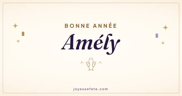 Image « Bonne année Amély » au format large